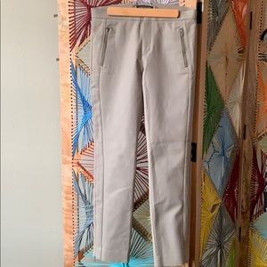Banana Republic tan, stretchy work pants w/ zipper